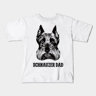 Schnauzer Dad Kids T-Shirt